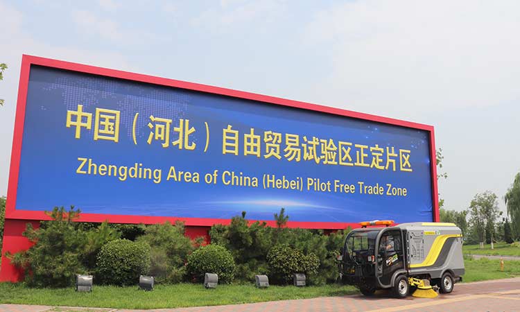 濟南百易小型純電動道路洗掃車BY-CS60