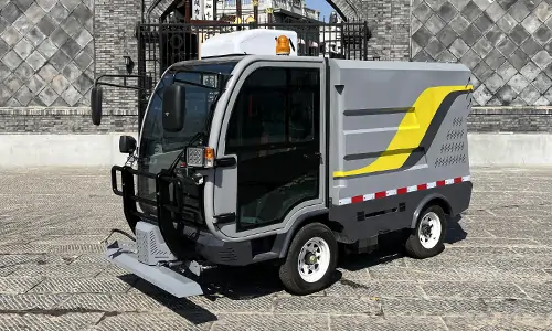 城市窗口輔道、人行道、墻體廣告清潔總是不徹底？可以了解一下小型純電動(dòng)高壓清洗車！