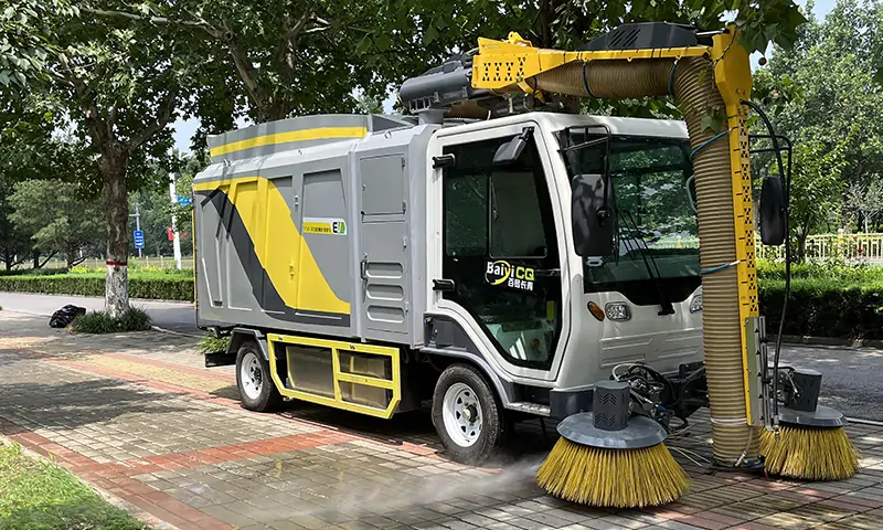 純電動(dòng)掃地車，城市人行道清潔新寵！