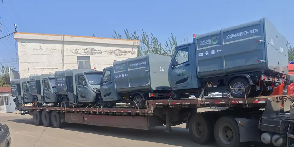 新能源側(cè)裝式垃圾清運(yùn)車，側(cè)裝垃圾車，垃圾車，新能源垃圾車